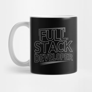 Full Stack Developer Simple Text Mug